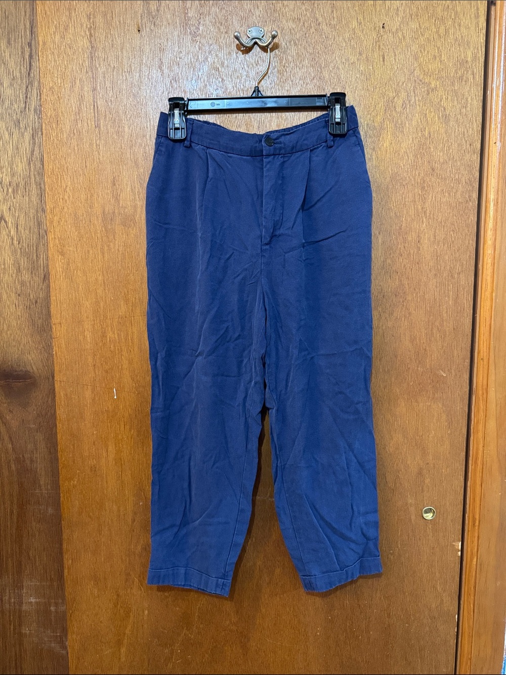 Navy Womens Casual Tapered Pants